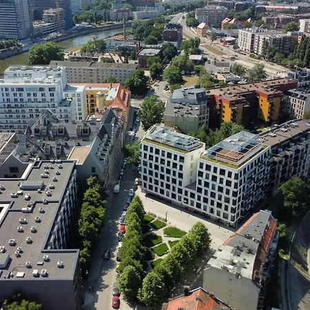 Witold's Apartment's Centrum By The Odra River - Rooftoop Terrace * Βρότσλαβ
